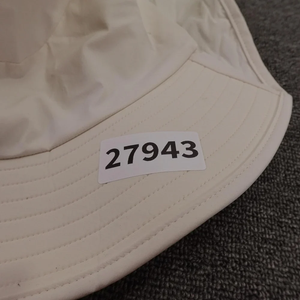 Lululemon Hat Sun Womens Large White Wide Brim Neck Flap Adjustable Chin Strap